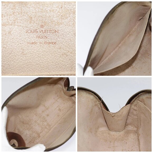 LOUIS VUITTON Monogram Trousse Demi Ronde Cosmetic Pouch M47520 LV Auth 90331 - Picture 15 of 16